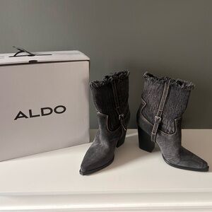 ALDO Women's Black Denim Black Boots
